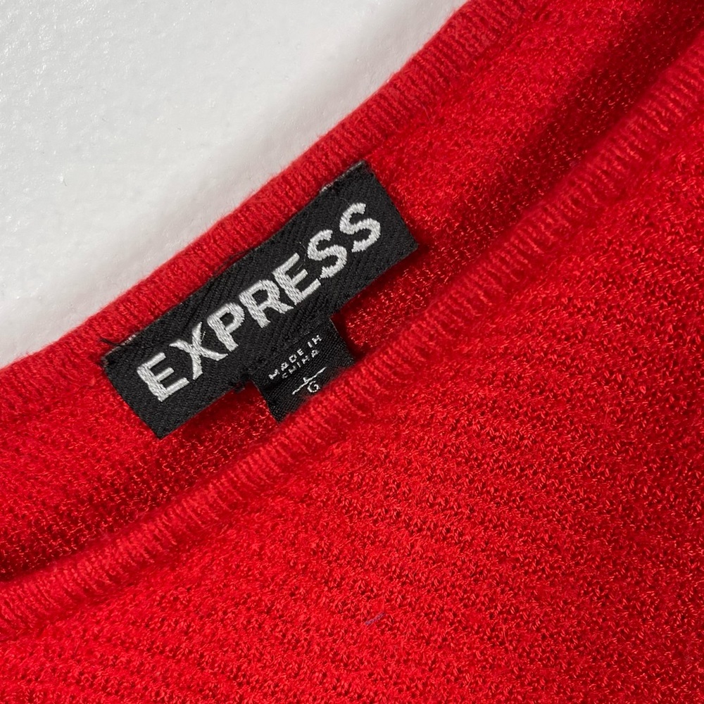 Red Express Open Back Blouse - Picture 7 of 7